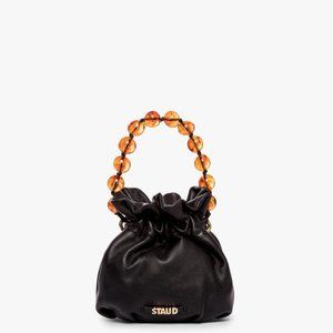 NWT Grace Beaded Top-Handle Bucket Bag